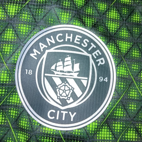 Puma Men's Manchester City Pre-Match Jersey Green Vert Terrain 782167-13 Sz M - Picture 7 of 8
